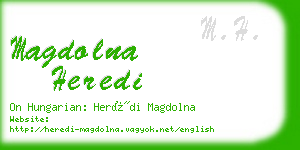 magdolna heredi business card